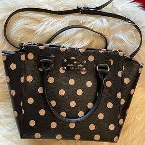 Kate Spade NY  polka dot medium satchel